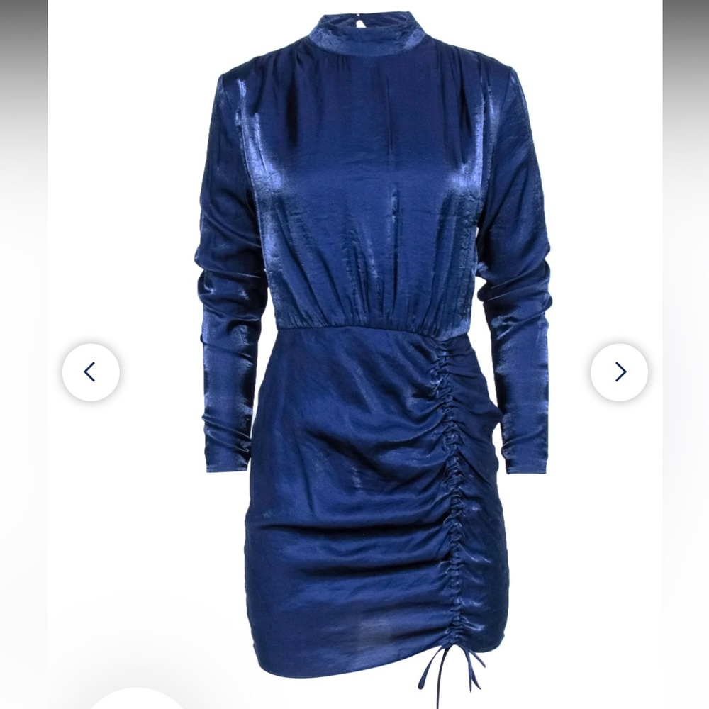 Finders keepers blue satin dress